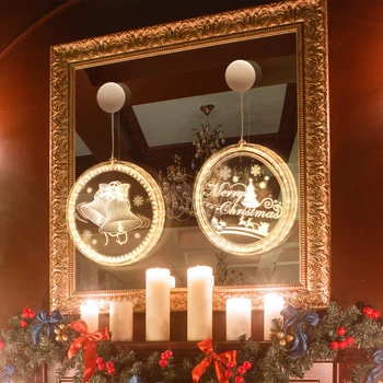 3D Kerst Decoratie Opknoping Lights Led Star Verlichting Gordijn Ijspegel Lichtslingers Slingers Kerst Decor Christmas Gift