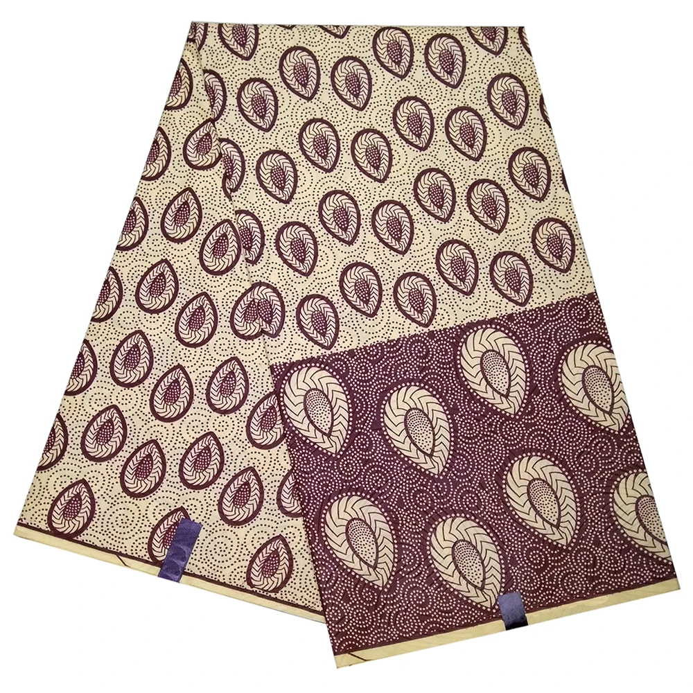 Анкара Африканский Воск принты ткань полиэфирная ткань для печати 6 ярдов голландский батик в африканском стиле воск