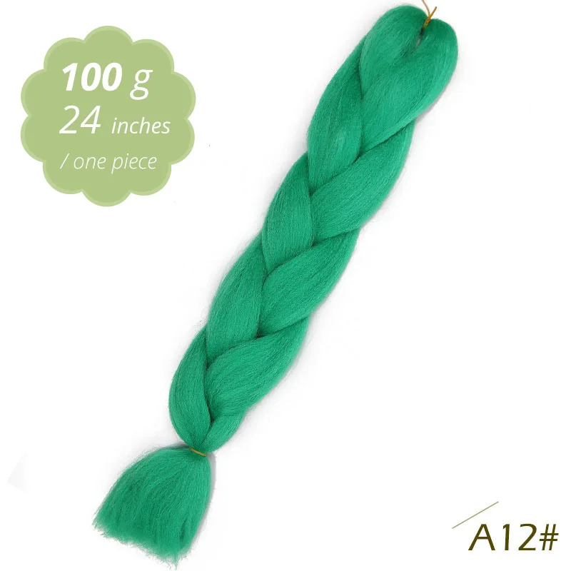 A12 AISI BEAUTY Crochet Braids Synthetic Hair Jumbo Braiding Hair 100g/Pack Pink Grey Twists Braids Hair Extensions - Цвет: A12