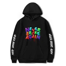 YoungBoy Never Broke снова новая Harajuku печатная модная толстовка с капюшоном Повседневная Женская/Мужская модная новая Толстовка