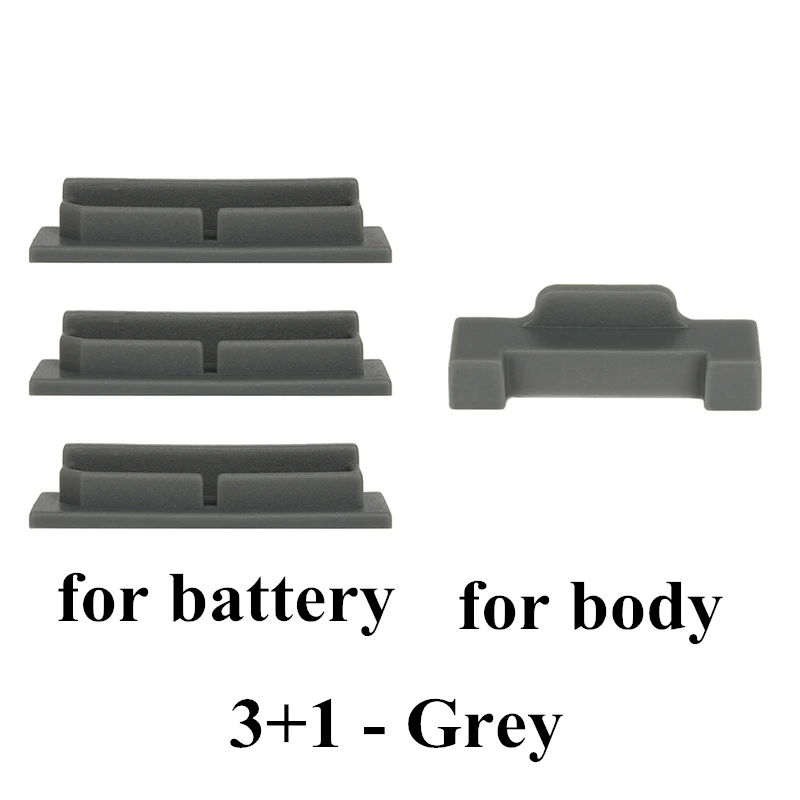 3 and 1 - Grey Для DJI Mavic Air Аксессуары батарея пылезащитный чехол Силиконовые серьги корпус порт крышка терминала для DJI Mavic Air Drone - Цвет: 3 and 1 - Grey
