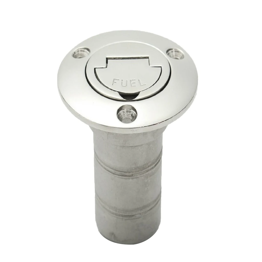 Boat Fuel Tank Deck Fill/Filler Cap Keyness - 1-1/2 inch Oil Marine 316 Stainless Steel Hardware for Yacht Caravan RV