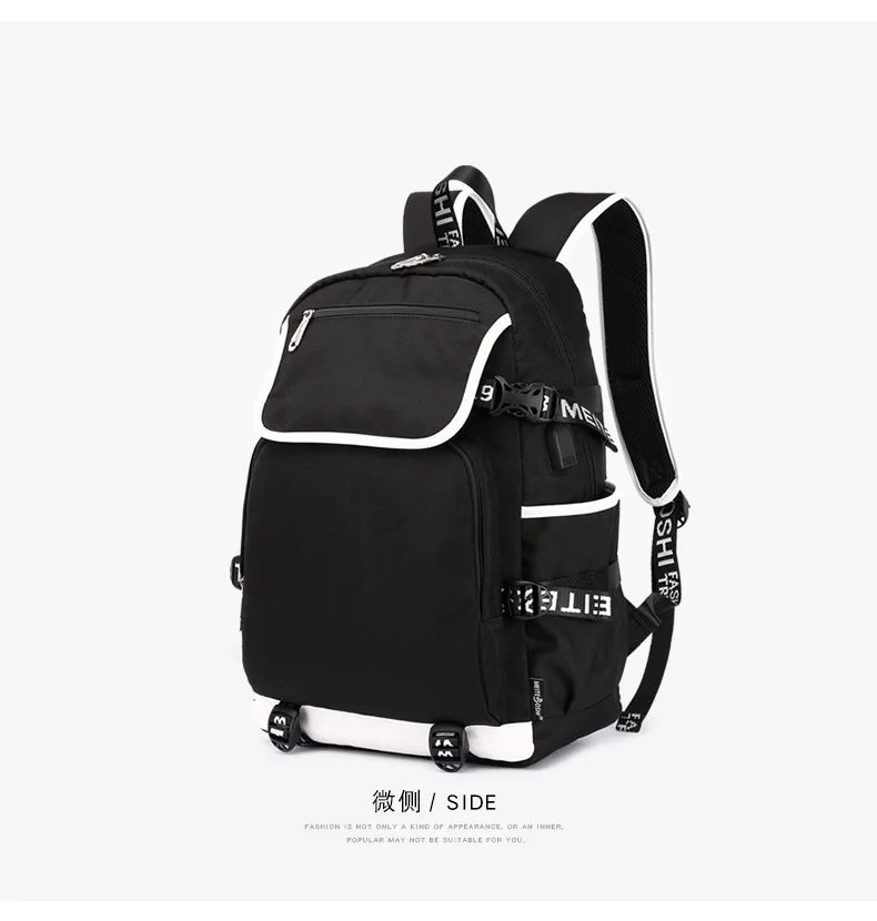 New men's casual backpack Korean students simple backpack fashion bag