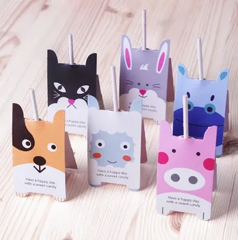 

lollipop paper,candy paper, Pink Pig party favor, Puppy lollipop decoration, Hippo, Rabbit, Sheep 80pcs/lot