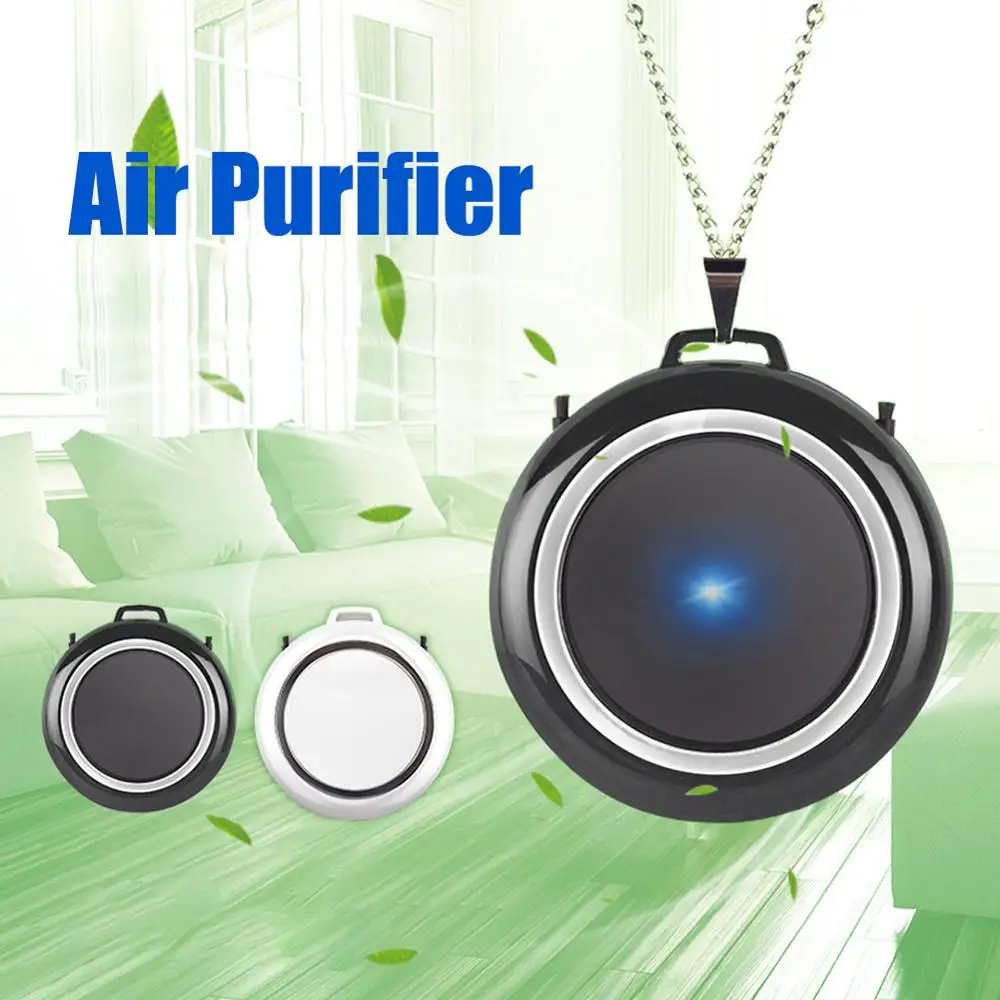 

Wearable USB Air Purifier Necklace Mini Portable Air Cleaner Negative Ion Generator Low Noise Air Freshener