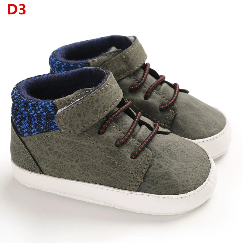 Обувь для маленьких мальчиков; новая классическая парусиновая обувь для новорожденных; обувь для маленьких мальчиков; обувь для первых шагов; детская обувь - Color: D3