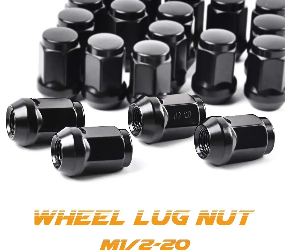Гайки наконечники Partsworld 1/2 20 для Wrangler/Liberty/Grand Cherokee шт. черные закрытые