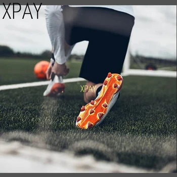 

Soccer Shoes FG Men Football Shoes Kids Soccer Cleats Training Football Boots High Ankle Sport Sneakers