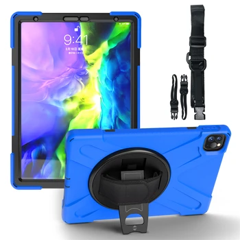 

Silicone Tablet Case For iPad Pro 11 Inch 2020 Case 3 in 1 Tablet Protector Cover For iPad Pro 11 2020 with Wrist Belt and Strap