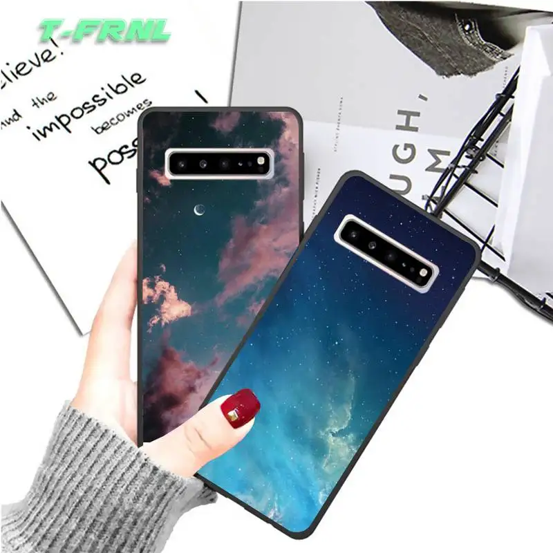 Только красивая звездное небо фон люксовый бренд чехол coque fundas для samsung galaxy S8 S9 S10e