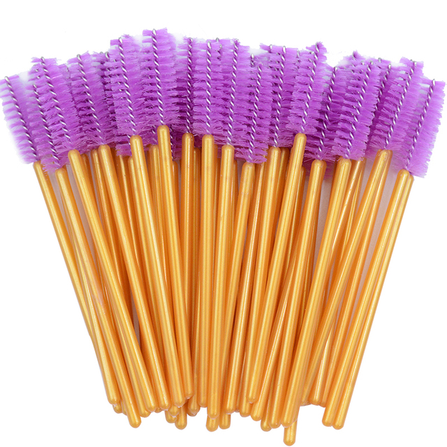 Newest Crystal 3D Eyelash Mascara Wands Clear Lash Spoolies Wholesale Eye Lashes Brushes Micro Applicators