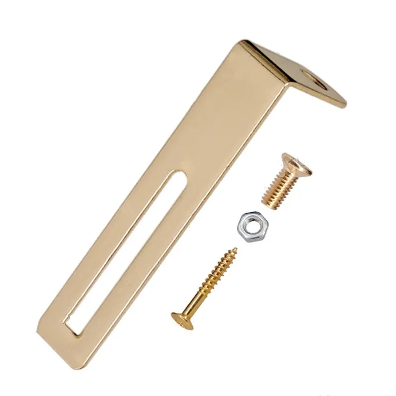 2Pcs Gold Electric Guitar Pickguard Mounting Support Bracket And Screws Guitar Accessories