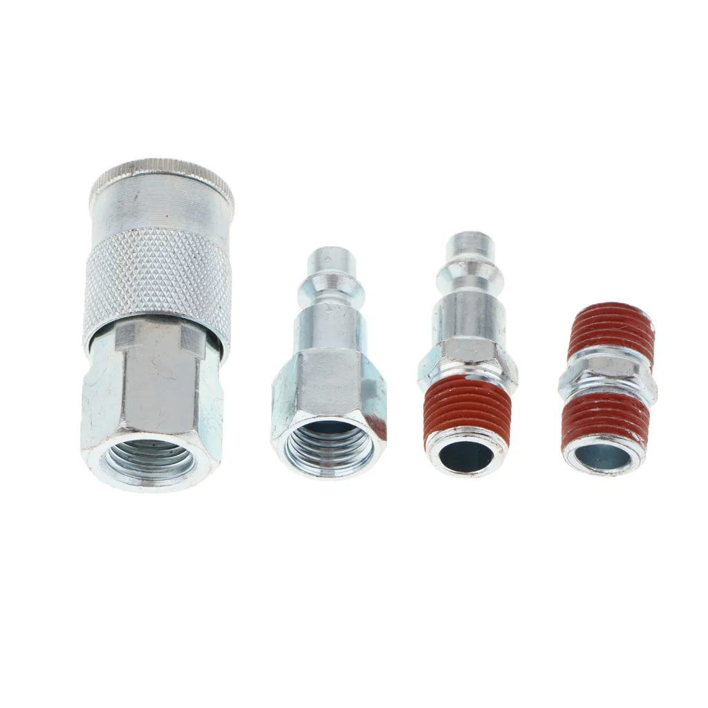 Connecter Set 1//4/" NPT Universal Female Male Air Quick Coupler