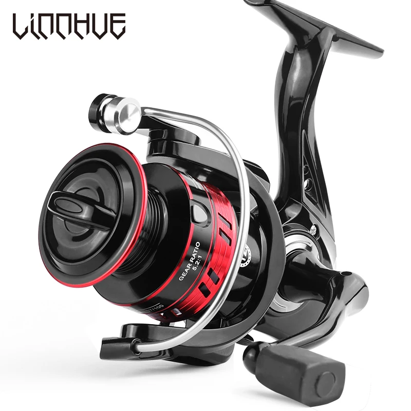 

LINNHUE 2020 NEW Fishing Reel HD500-7000 Spinning Reel 8kg Max Drag Reel Fishing 5.2:1 High Speed Metal Spool Coil Fishing Reel