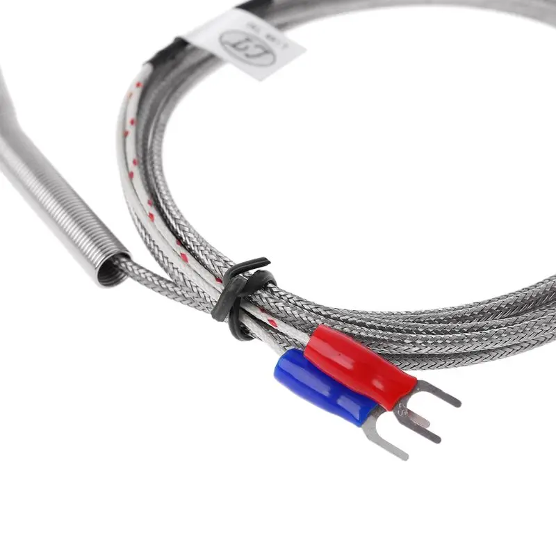 2 м термопары типа K 50 мм/100 мм/150 мм/200 мм термопара из нержавеющей стали 0-400 ℃ датчик температуры 94 шт
