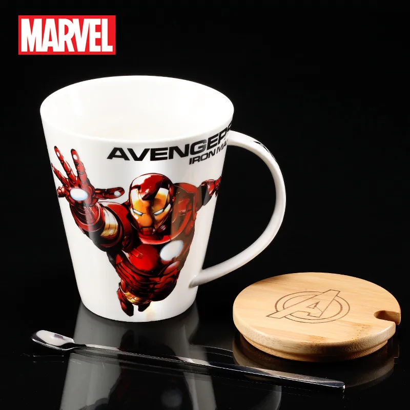 Disney Marvel мстители капитан райтеон Халк Железный человек чашка для воды Молоко Кофе Чай керамическая кружка для дома и офиса Коллекция чашки подарки