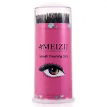 AMEIZII 100 шт/бутылка прочные Микро-Одноразовые микро-кисти индивидуальные инструменты для удаления ресниц тампоны микро-щетки для наращивания ресниц