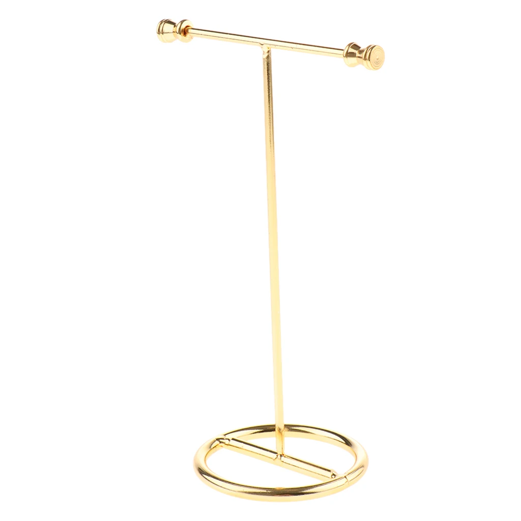 Jewelry Display Stand Show Rack Metal Alloy Gold Earring Rack Hanging Jewelry Rack for Earrings Necklace Jewelry Storage 