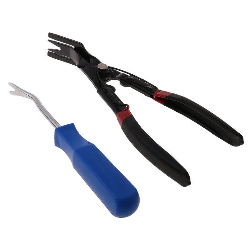 CAR DOOR CARD PANEL TRIM CLIP REMOVAL PLIERS & UPHOLSTERY REMOVER PRYING TOOL