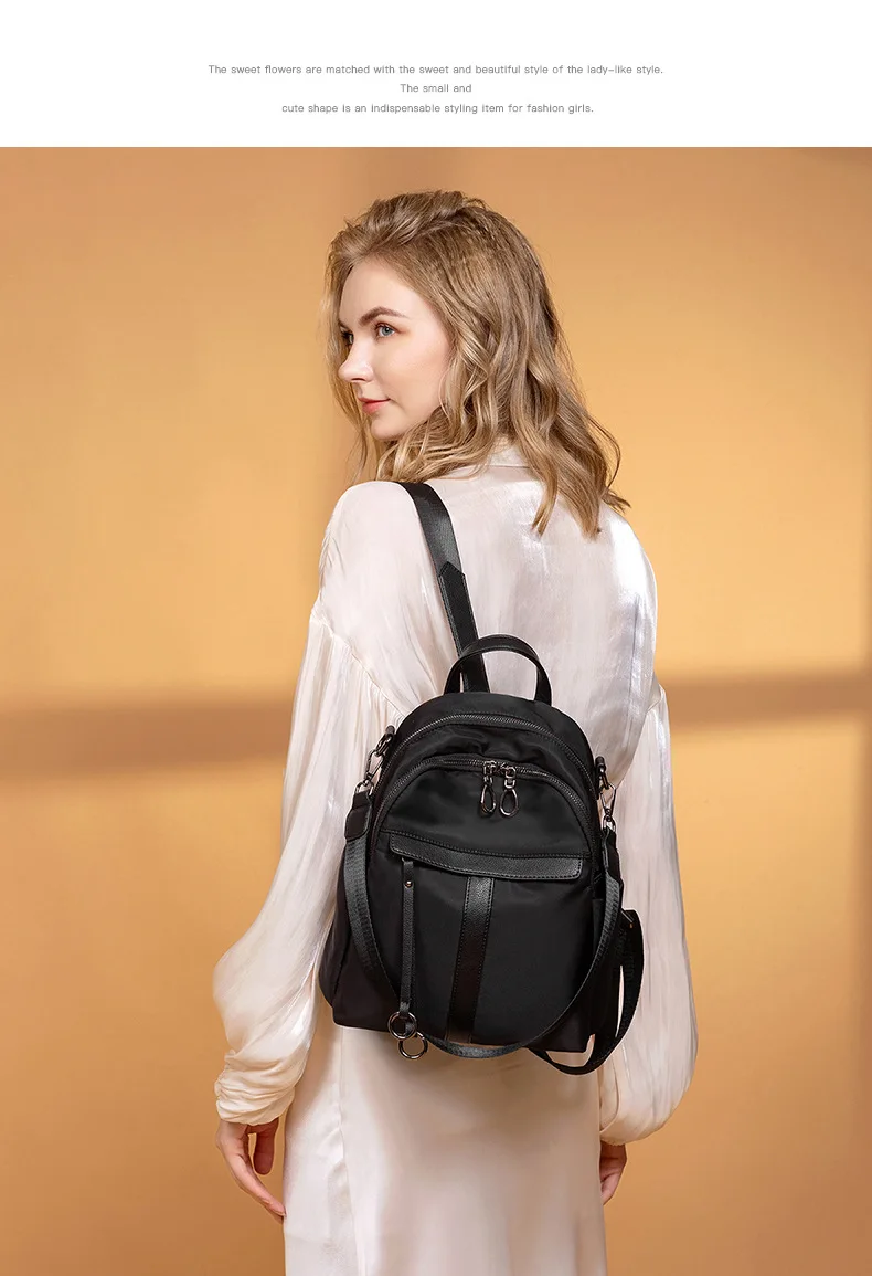 Anti-theft Small Backpack New Wild Oxford Cloth Backpack Female Large Capacity Multi-purpose Travel Backpack ZF10210