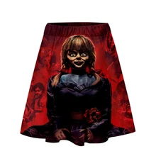 Горячая Annabelle 3D юбка Harajuku Повседневное стиль Harajuku поп юбки сексуальный Kpop Для женщин Повседневное Лидер продаж Мода