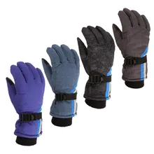 Утепленные зимние лыжные перчатки для холодной погоды для детей, сохраняющие тепло, водонепроницаемые, ветрозащитные, для улицы, Нескользящие аксессуары, перчатки
