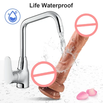 Wireless Remote Thrusting Realistic Dildo Vibrator Layer Silicone Super Big Heating Penis Dildos Sex Toys For Women Adults Shop 6