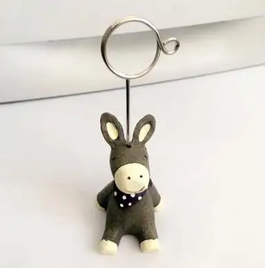 donkey Ангел мультфильм рабочего стола папки Сообщений note клип фото клип Смола ручной росписью держатель карты мультфильм note holer - Цвет: donkey