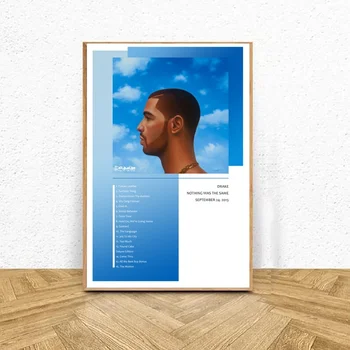 

DRAKE NOTHING WAS THE SAME Music Poster Canvas Print Wall Art Home Decor No Frame