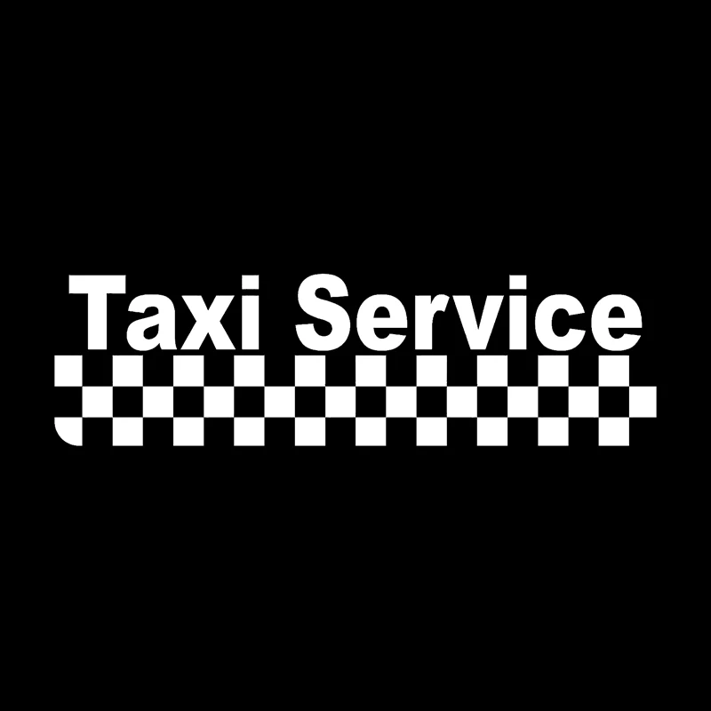 

Car Sticker Fashion Taxi Service Magnet Car Sticker Car Styling Sticker Black/silver 15.8* 4.5cm