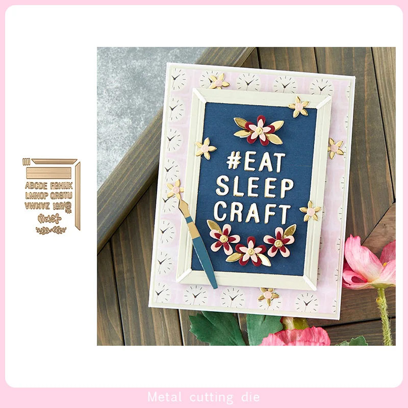 

Letterhead Frame Metal Cutting Dies for DIY Scrapbooking Photo Album Decorative Embossing Paper Card Crafts Die Cut 2019