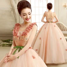 Роскошные пышные платья трапециевидной формы с рукавами-крылышками и коротким шлейфом, выпускные платья с вышивкой, милые 16 платьев Sukienka Quinceanera