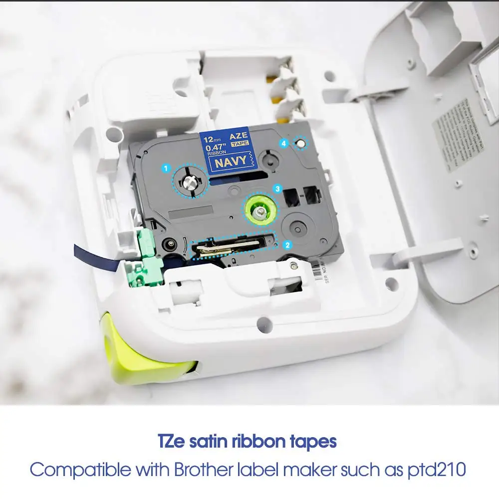 Fimax 1 шт. атласная лента 12 мм tze ленты tze231 TZe-RE34 TZE-RE31 TZE-RG34 для brother подарок Совместимость для принтера Brother P Touch
