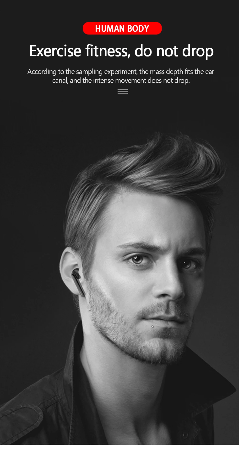 Lenovo HT28 TWS True Wireless Bluetooth 5.0 Headset HIFI Sound Quality Stereo Effect HD Noise Reduction Binaural Call Waterproof