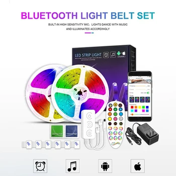 

Led Magic Light With 5050 Bluetooth Light With Rgb Full Color Light Strip Colorful Music Change Happy Horse Soft Light Strip