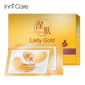 

60pcs Gold Collagen Eye Mask Crystal Nicotinamide Moisturizer Remove Dark Circles Fine Lines Pouch Puffiness Eye Patch Skin Care