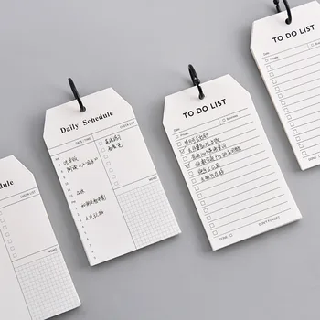 

52 sheets Loose Leaf Daily Schedule To Do It List Planner Memo Note Pads Study Work Notepads Book Stationery Supplies