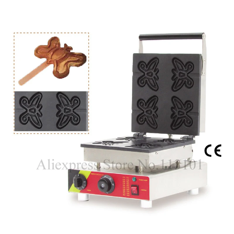 ButterflyShapeLollyWaffleMakerGreatSnackMachineStainlessSteel