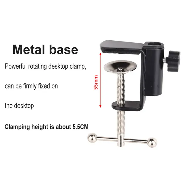 Universal Bracket Clamp Accessorie DIY Fixed Clip Fittings Screw Light Mounting Camera Holder for Microphone Desk Lamp Broadcast Bracket Clamp F 1