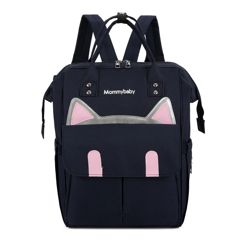 Snailhouse портативная посылка для матери и ребенка, новая Обновленная сумка для подгузников, большая емкость, сумки для мам, сумка для пеленки для ухода, рюкзак для путешествий - Цвет: Darkblue-Mao