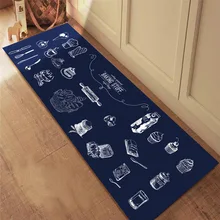 Милый стиль девушки прикроватный одеяло матрас для спальни водонепроницаемый, маслостойкий и противоскользящий кухонный ковер