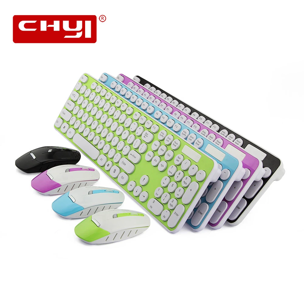 Chyi 2 4ghz Wireless Computer Keyboard Mouse Combo Set Portable Usb Ergonomic Mice Slim Keyboard Mouse Set For Office Notebook Keyboard Mouse Combos Aliexpress
