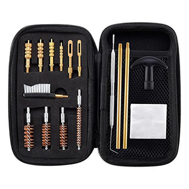 

16 pcs Universal Pistol Gun Cleaning Kit Barrel Brushes Tools for caliber handguns .22 .357 .38 .40 .44 .45 9mm Gun Cleaning set