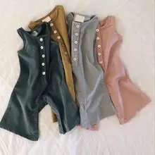 Новинка года; ; вельветовые Комбинезоны для маленьких мальчиков и девочек; Модные осенние детские штаны; для детей от 6 до 24 месяцев; HX803