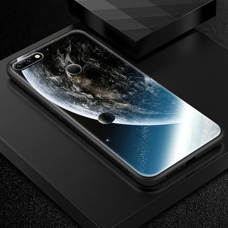 W196 Роскошные Чехлы из закаленного стекла для huawei Enjoy 9s Honor 7A Pro 7C 7X 8A 8X9 10 Lite Magic 2 Play mate 20 Pro Nova2 3 4 Soft Funda - Цвет: W196