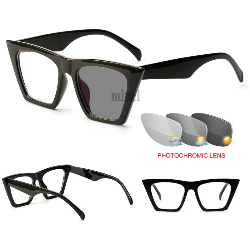 Ashion квадратной оправе прогрессивные многофокусные фотохромные очки для чтения для мужчины и женщины диоптрий очки для чтения FML