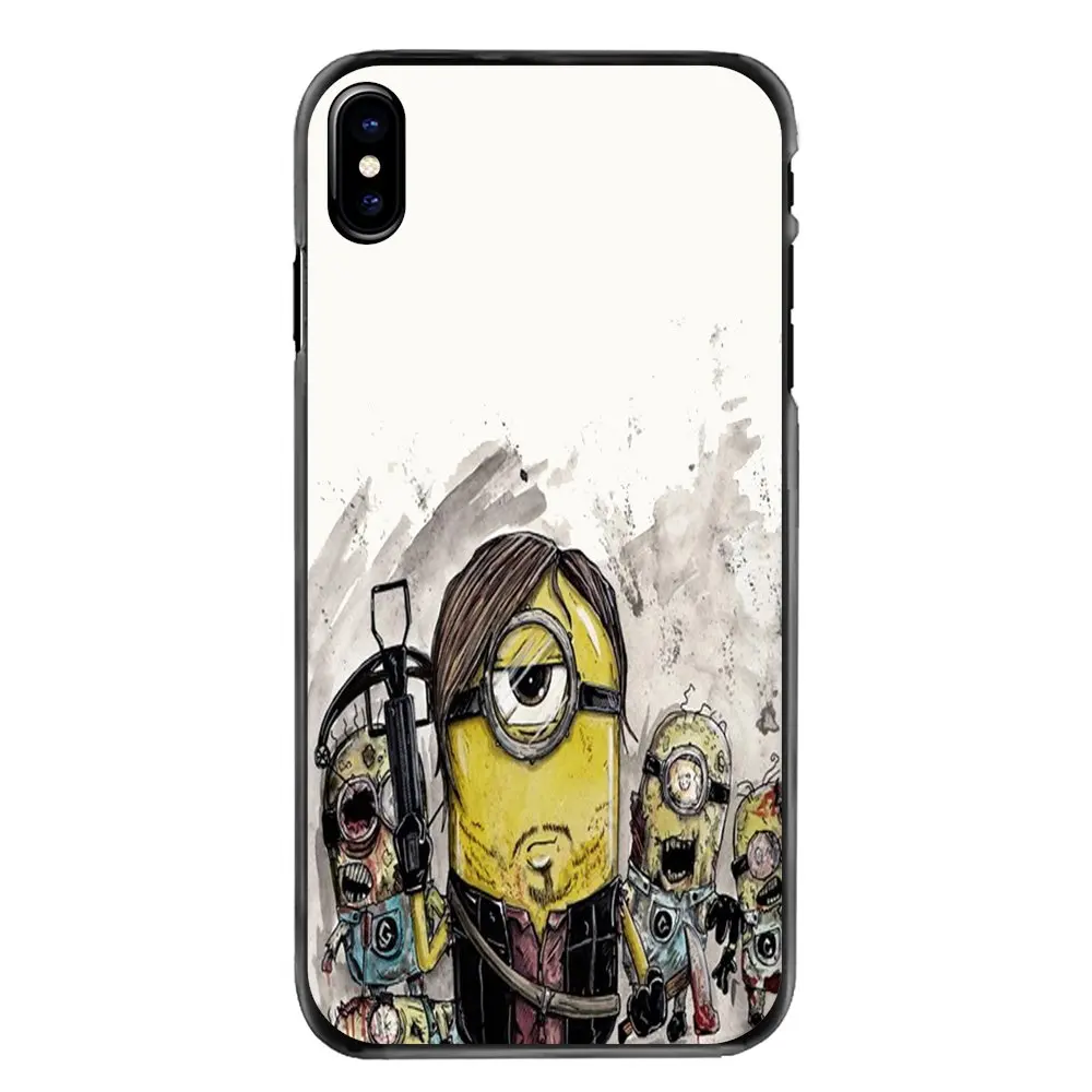 Жесткие чехлы для телефонов Ходячие мертвецы Миньоны зомби Гадкий iPhone 11 Pro iPod Touch 4