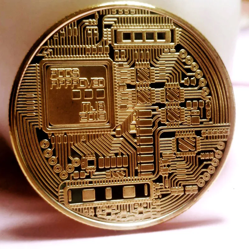 Позолоченные физическая bitcoin бит монеты BTC с Чехол подарок металла античная имитация художественных невалютных Коллекционные вещи сувенирная монета