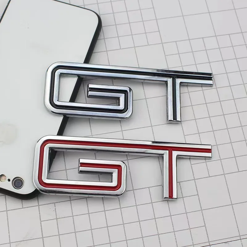 Personalized Creative Car Stickers Gt Emblem Fender Trunk Head Decorative For Ford Mustang Exterior Modification 3D | Автомобили и