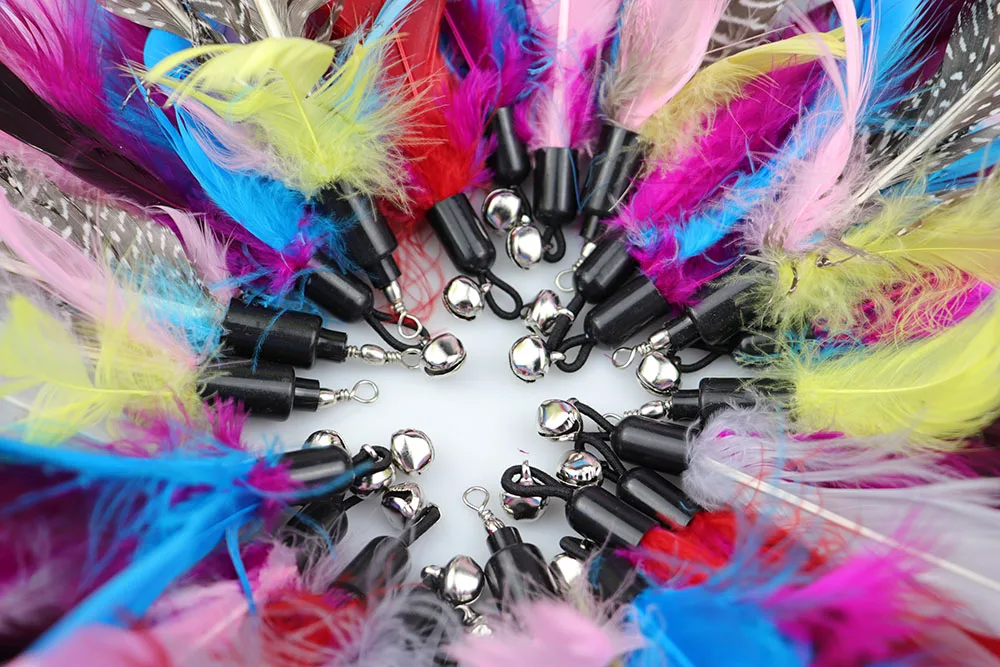 Juego De 8 Juguetes De Plumas Para Gatos - Naturales, Sin Colorantes, Seguros Para Mascotas